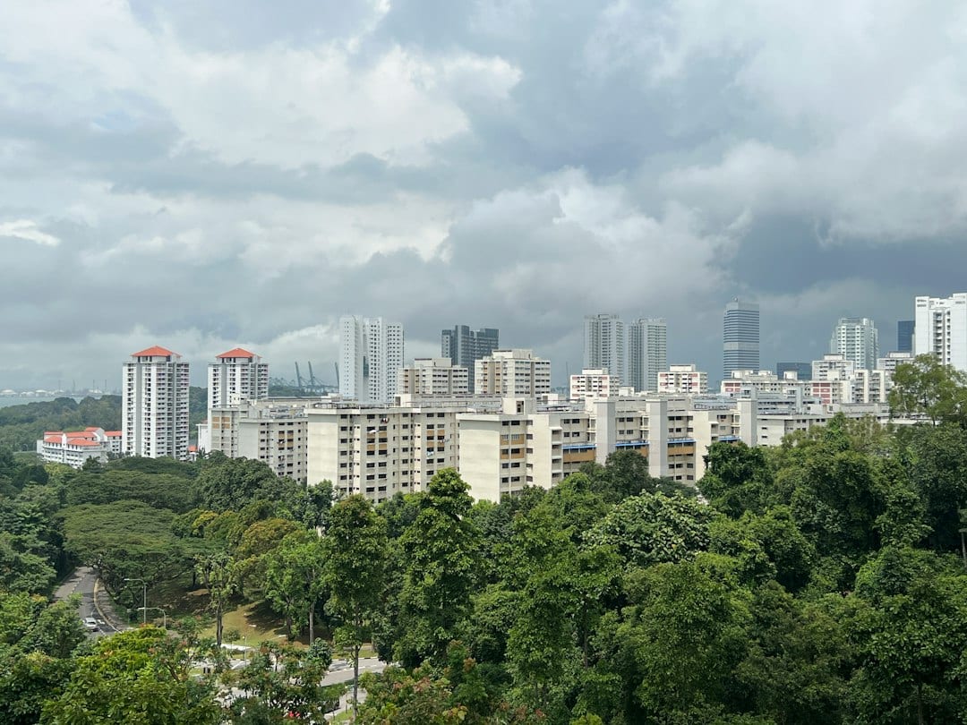 Exterior view of Amber Park condominium in Marine Parade